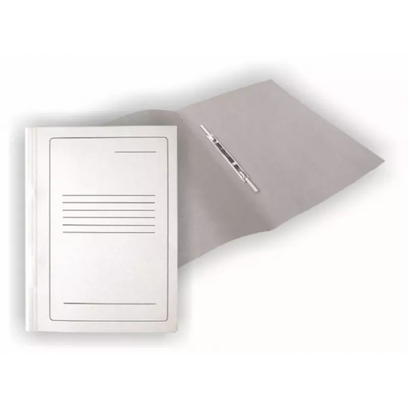 Carpeta de cartulina SMLT, A4, 300 g, blanco con impresión, cartón