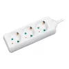 Alargador LogiLink LPS205 1,4 m 3 tomas AC blanco