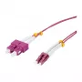 Synergy 21 Cable de parcheo de fibra óptica de 2 fibras 1,0 m LC-SC 50/125 µm OM4 AD 2 mm funda flexible de protección contra dobleces - Fibra multimodo - 1 m
