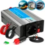 Convertidor de tensión Extralink OPIP-300W 12V 300W onda senoidal pura, carcasa de aluminio, refrigeración activa