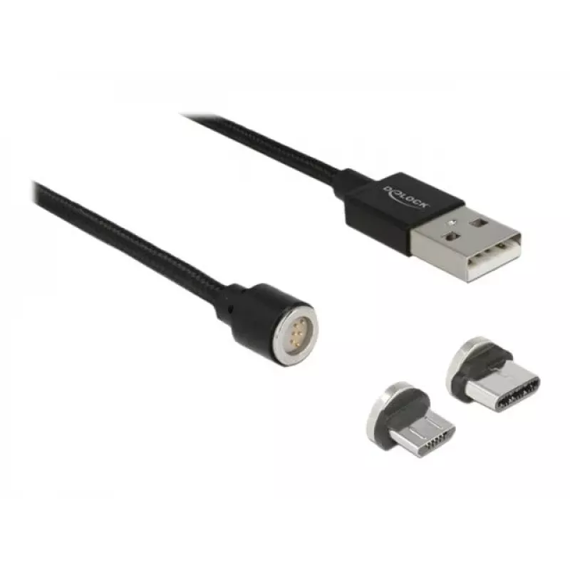 Cable USB DeLOCK 85723 USB 2.0 1,1 m USB A USB C/Micro-USB B negro