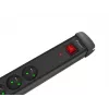 Regleta de enchufes LANBERG SP1 1,5 m – 5 tomas PL, negra