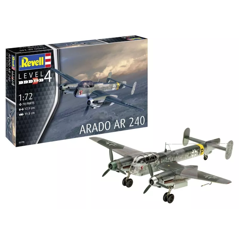Maqueta de plástico REVELL Arado AR-240 escala 1:72 — modelo de avión para montar