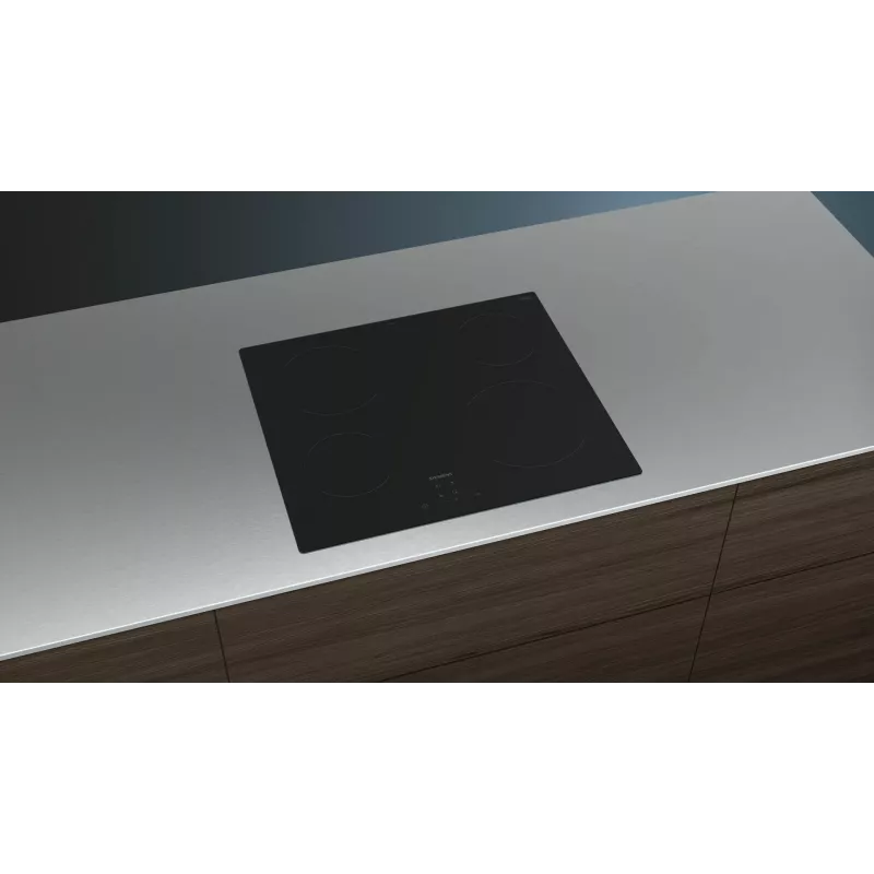 Placa de cocción Siemens iQ100 ET61RBEA1E Negra De empotrar 60 cm 4 zonas