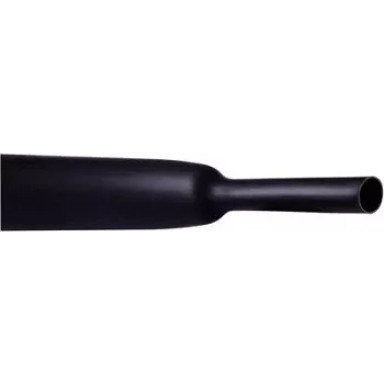 CellPack 145127 Tubo termorretráctil sin adhesivo negro 12,70 mm relación de contracción 2:1 1 m (145127)