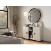 Cómoda Cama Meble SOHO 120×41×80 cm — frentes color cashmere, marco negro