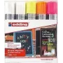 Edding 4090 Set de rotuladores de tiza, 5 uds., gris/naranja/rosa/blanco/amarillo