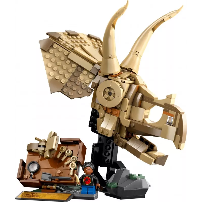 LEGO JURASSIC WORLD 76969 Fósiles de dinosaurio: cráneo de Triceratops