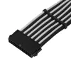 Cable de extensión ATX SILVERSTONE SST-PP07E-MBBW 30 cm negro/blanco