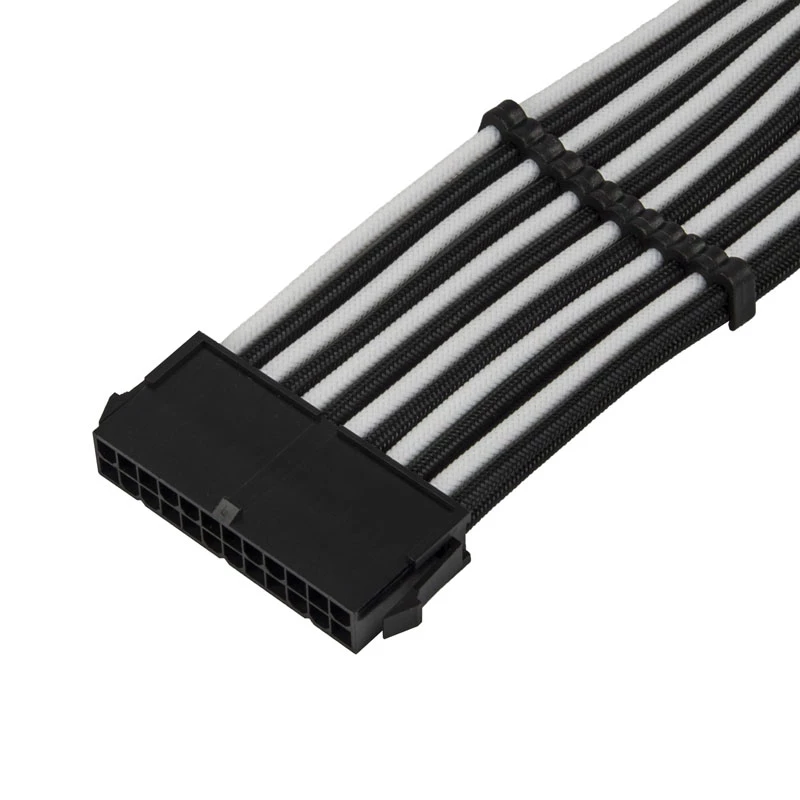 Cable de extensión ATX SILVERSTONE SST-PP07E-MBBW 30 cm negro/blanco