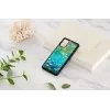 Funda para móvil iKins para Samsung Galaxy S20+ — diseño de nenúfares negro
