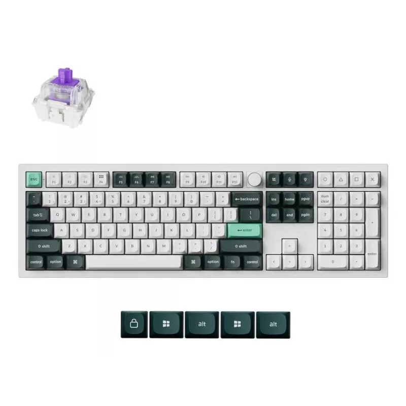 Teclado mecánico Keychron Q6 HE QMK con estabilizadores magnéticos Gateron Double‑Rail