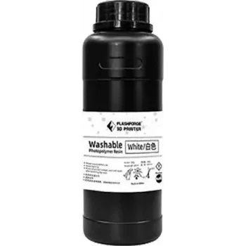 Flashforge resina de impresión 3D lavable Blanca UV/LCD 0,5 L 405 nm