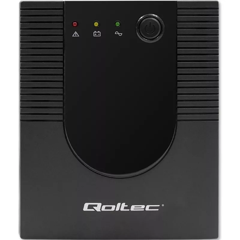 Qoltec Monolith 53775 SAI Line-Interactive, 1200 VA (1,2 kVA) / 720 W, AVR, 4 tomas AC, negro
