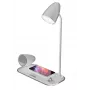 Cargador de escritorio inalámbrico Tellur TLL151371 con altavoz Bluetooth y lámpara de escritorio