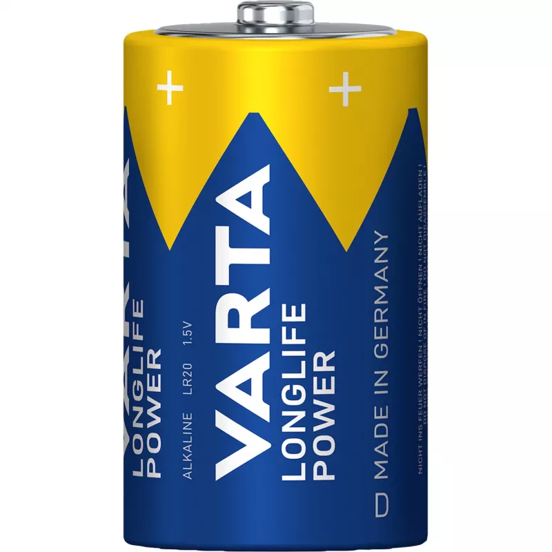 Pila Varta LONGLIFE Power D — pack de 2