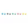 Clip de codificación por colores Digitus A-CC-M varios colores PVC 100 uds.