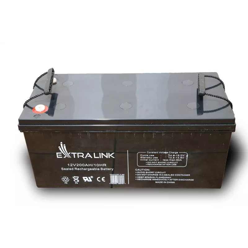 Acumulador Extralink AGM 12V 200Ah batería de plomo-ácido sellada (VRLA), 12 V, 200 Ah, sin mantenimiento
