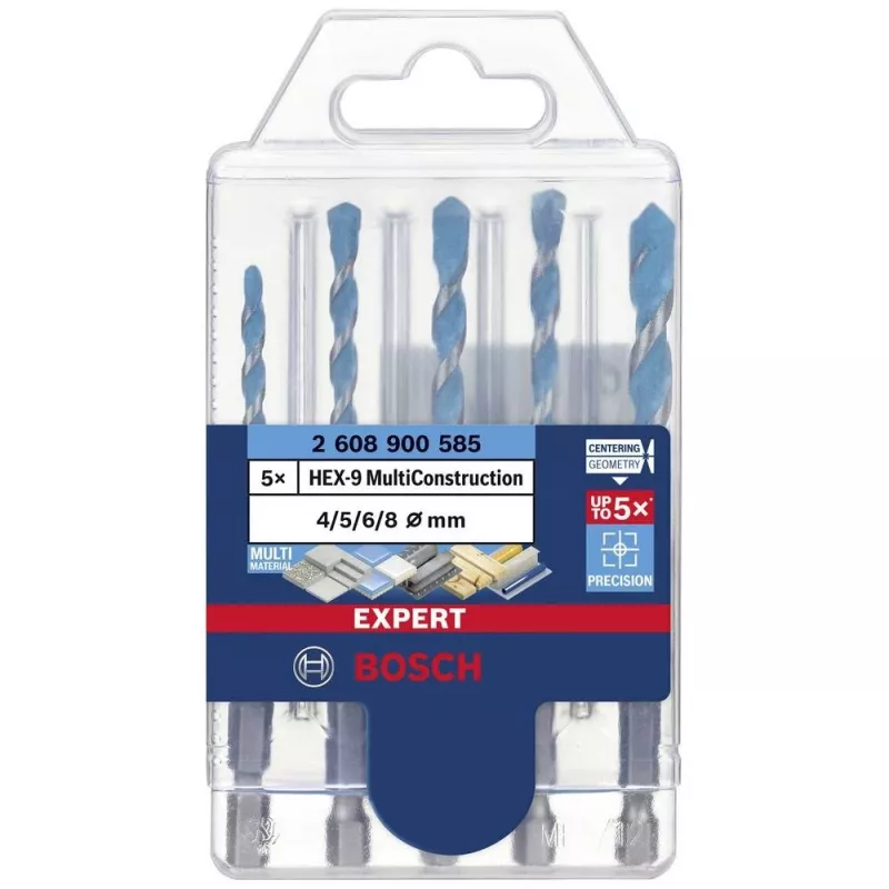Bosch 2 608 900 585 juego de brocas 5 piezas
