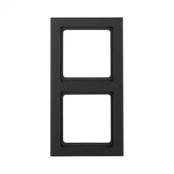 Embellecedor para toma de corriente, berker 10126096 — antracita duroplástico, ancho 151,5 mm, pack de 10