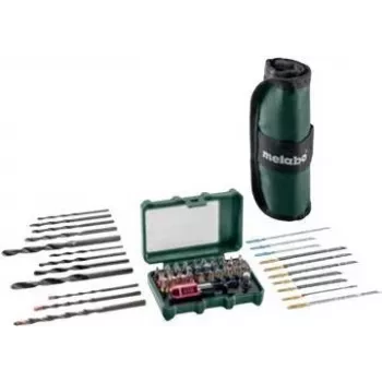 Set de accesorios Metabo 691095000 — 55 pzs., accesorios de brocas y atornillado
