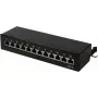 LogiLink panel de distribución para rack de 19 pulgadas Cat6 STP 16 puertos gris