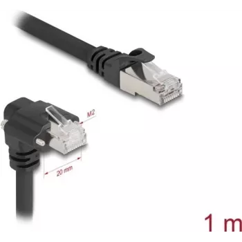 Cable de red DeLOCK negro 1 m Cat6 SF/UTP RJ-45