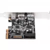 SilverStone ECU05 - adaptador USB - PCIe 2.0 x2 perfil bajo - USB 3.1 Type-C x 1 + USB3.0 x 2 + USB3.0 (interno) x 2 (SST-ECU05)