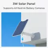Reolink Argus B330 (BWC2K02SP) cámara de seguridad IP Wi-Fi con batería y panel solar, 5 MP 2880x1616, IP65, visión nocturna en color, para interior y exterior, blanca