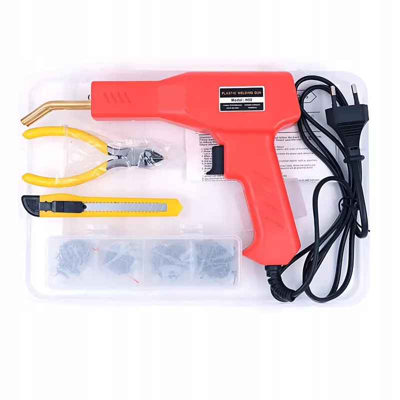 Extralink set de soldadura de plástico / soldador con 200 grapas