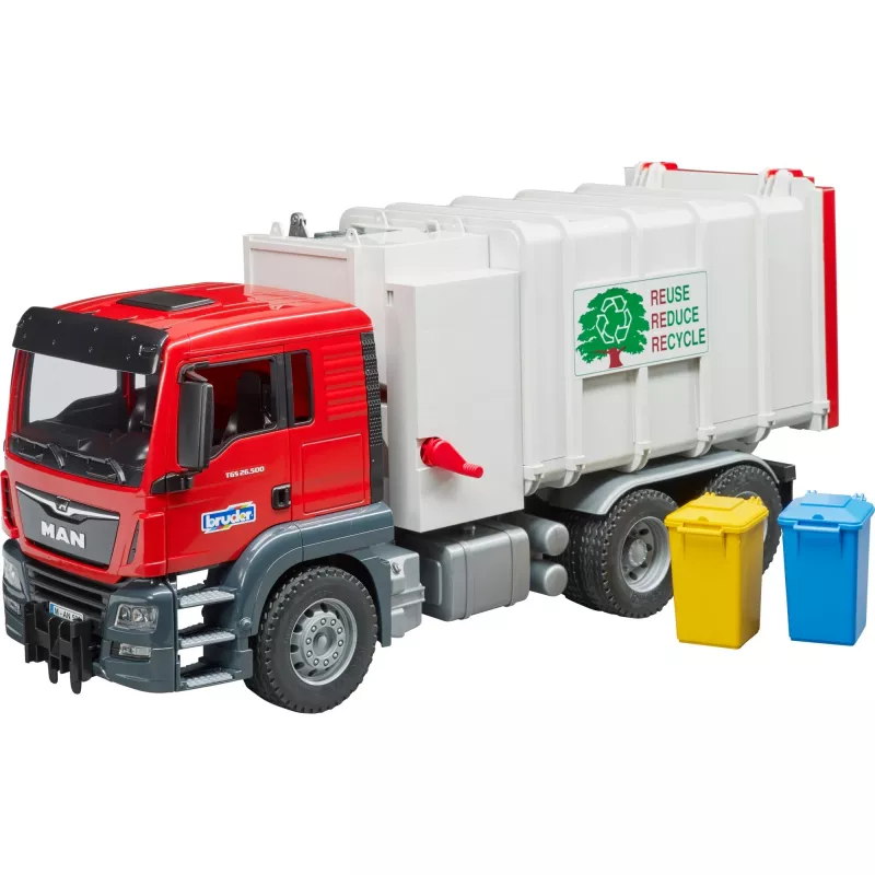 Bruder Man camión de basura de carga lateral 2-4 - edad 5-7