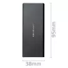 Carcasa para SSD M.2 SATA QOLTEC 51854 USB 3.0 sin herramientas
