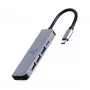 Gembird A-CM-COMBO5-03 adaptador multipuerto USB Type-C 5 en 1 (hub + HDMI + PD)