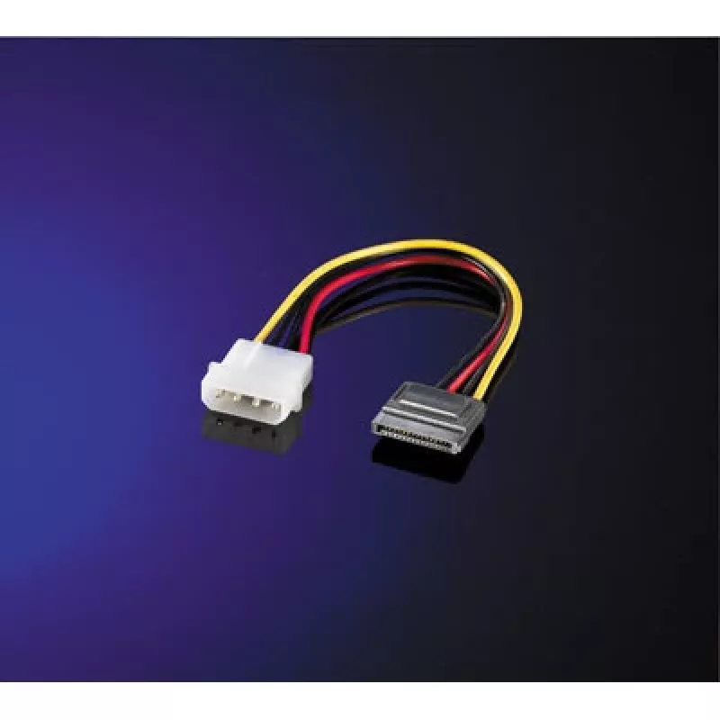 Cable adaptador de alimentación ROLINE 4-Pin HDD a SATA 0,15 m