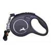 Correa retráctil Flexi New Classic Cat XS 3 m — correa de cordón para mascotas pequeñas, negra, carga máx. 8 kg