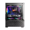 Caja para PC mini torre TACENS Mars Gaming MC-SE2 — Mini-ITX / Micro-ATX, negra, ventana lateral, fuente de alimentación inferior, compatible con 2x2,5
