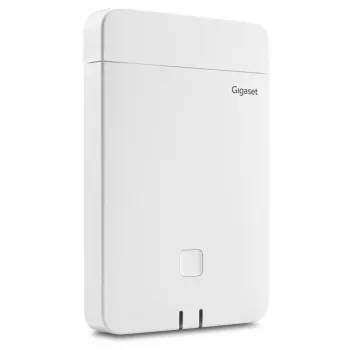 Estación base DECT Gigaset N770 IP Pro – 120 canales, HTTPS/SIPS/SRTP/SSL/TLS, interior 50 m, exterior 300 m, blanco