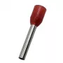 Terminal crimpado aislado 6mm²/10AWG para cable, cobre, rojo, 100 uds.