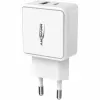 ANSMANN HC218PD - fuente de alimentación - 18 vatios - 3000 mA - PD, QC 3.0 - 2 puertos de salida (USB, USB-C) - blanco (1001-0111)