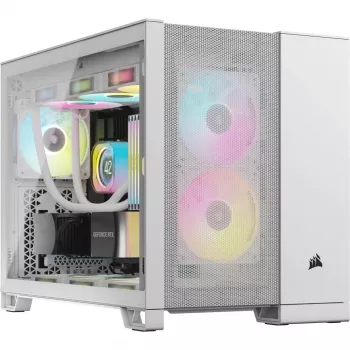 Corsair 2500D AIRFLOW caja para PC Micro ATX de doble cámara – blanca CC-9011264-WW