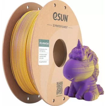 PLA MATTE DUAL 1,75mm LILA AMARILLO 1kg ESUN 3D-FILAMENT (PLA-MTD175B-ZY1P1)