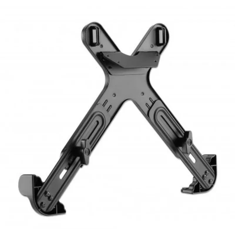 Soporte para portátil Manhattan para montaje VESA, compatible con VESA 75x75 y 100x100 mm, para portátiles de hasta 17,3 pulgadas (máx. 4 kg), negro, garantía de por vida