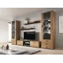 Cama set de dos estantes 125cm SOHO roble lefkas/Negro