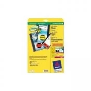 Avery Zweckform L6003 - etiquetas - rojo neón - 63,5 x 29,6 mm - 675 etiquetas (25 hojas x 27) - oferta especial (L6003-25)