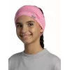 Bandana multifunción infantil Buff Merino Lightweight – rosa liso, prenda para la cabeza de lana merino sin costuras para niños