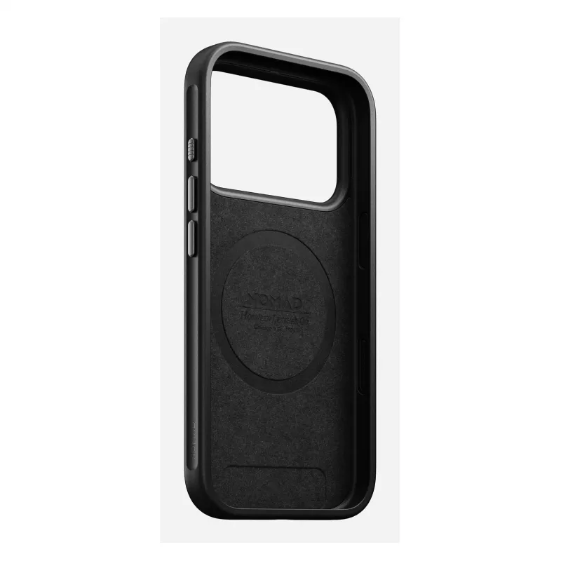 Funda para móvil Nomad Modern Leather Case para iPhone 17 Pro, cuero + TPU + PC, compatible con pantalla de 16 cm (6,3