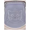 Arenero para gatos DIAMENTIQ BAYA, plástico, puertas reversibles, 55,5×40×38,7 cm, beige