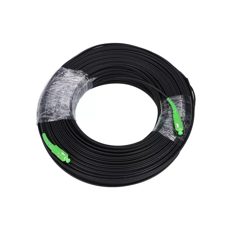 Cable de parcheo Extralink SC/APC-SC/APC plano drop monomodo simplex G.657A2 100 m