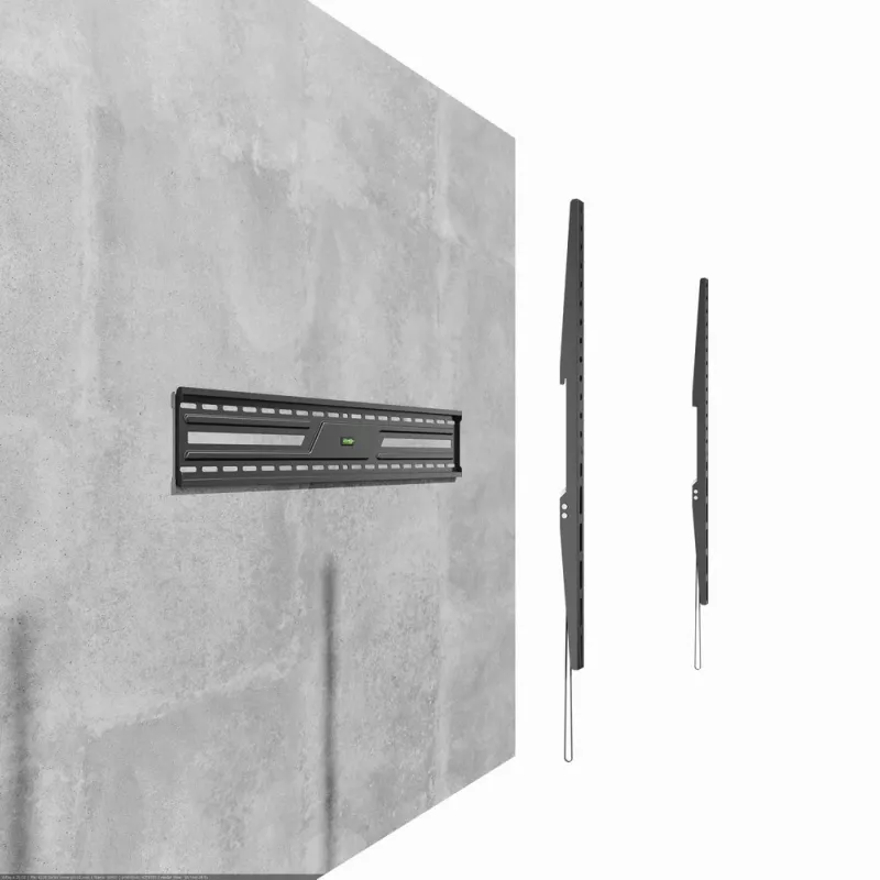 Soporte de pared fijo para TV GEMBIRD WM-100F-01 para pantallas de 43–100 pulgadas, acero, carga máx. 75 kg, VESA 75x75–900x600