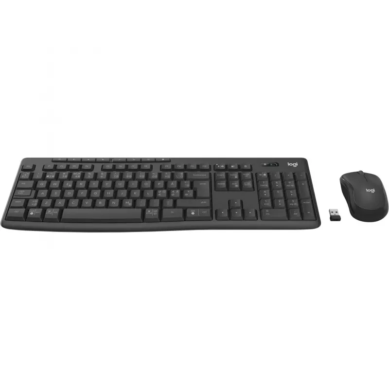 Logitech MK370 Combo for Business teclado y ratón incluidos oficina RF Wireless + Bluetooth QWERTY Nordic Grafito